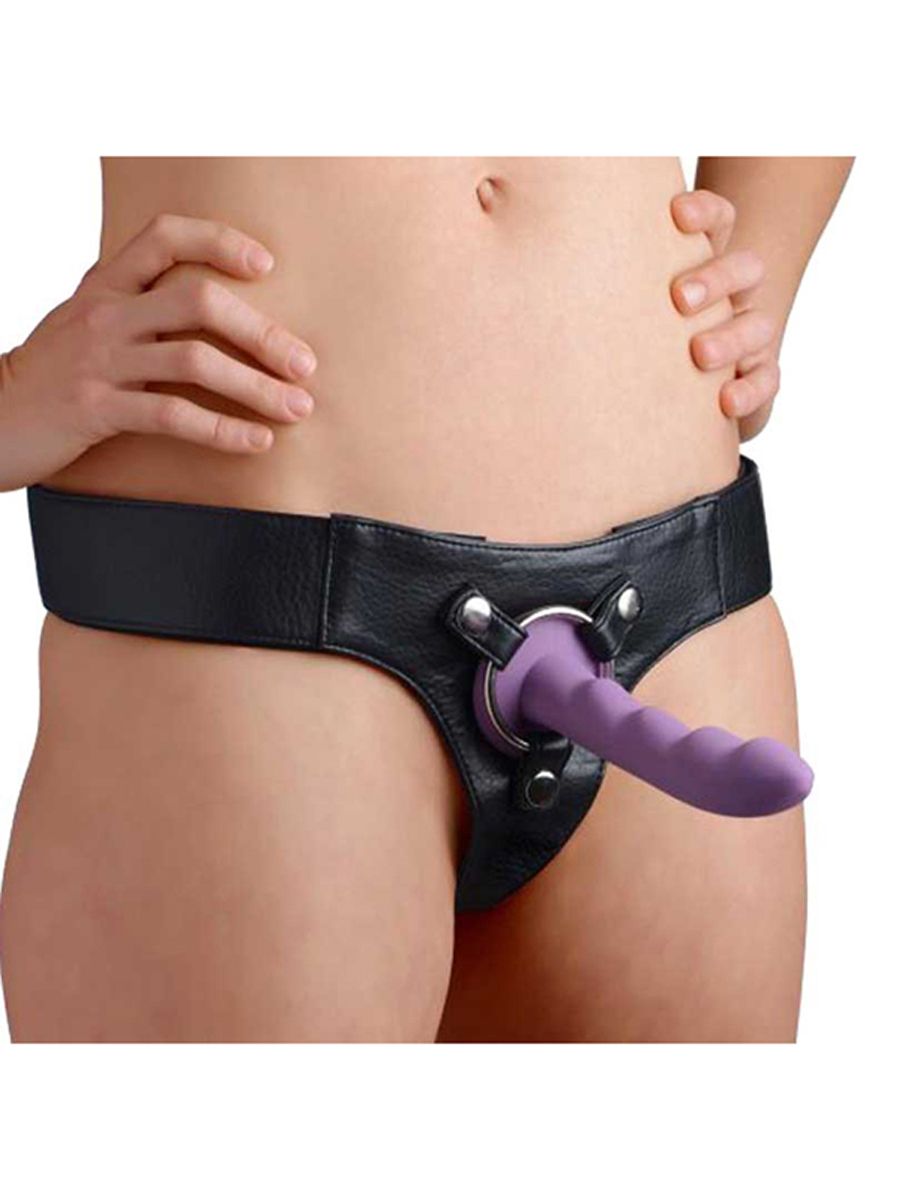 Leren Strap On Harnas - Zwart