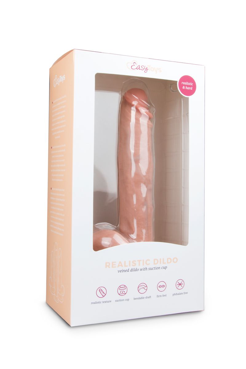 Realistische Dildo Met Balzak- 26,5 cm