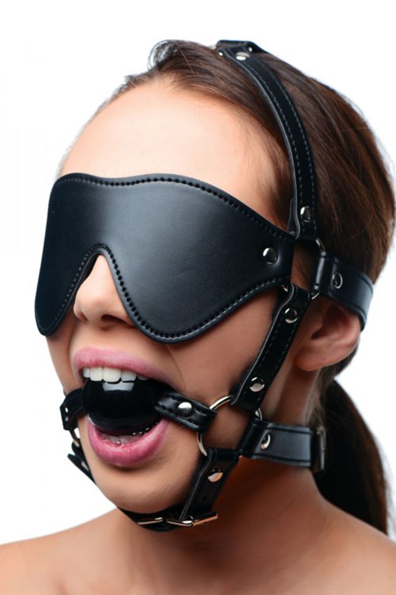 Kunstleren Masker Met Ball Gag