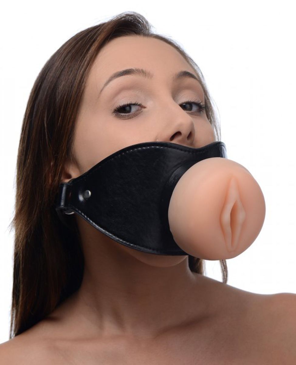 Pussy Face Vagina Gag