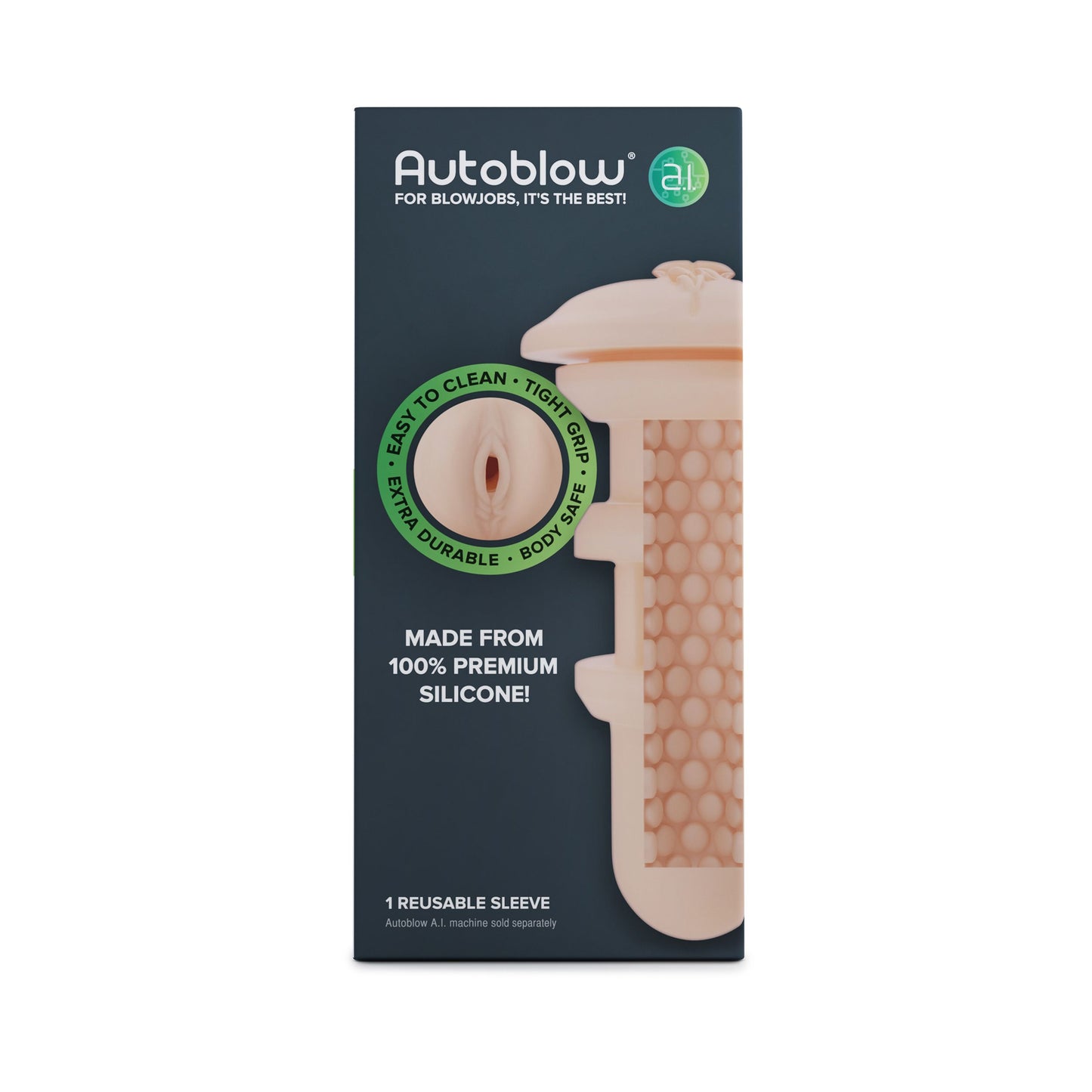 Autoblow - A.I. Siliconen Vagina Sleeve - Beige