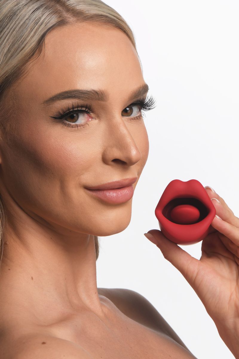 Lickgasm Kus Vibrerende Clitoris Stimulator - Rood