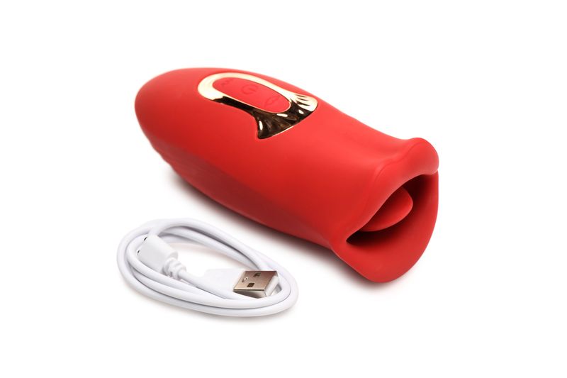Lickgasm Kus Vibrerende Clitoris Stimulator - Rood