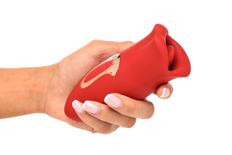 Lickgasm Kus Vibrerende Clitoris Stimulator - Rood