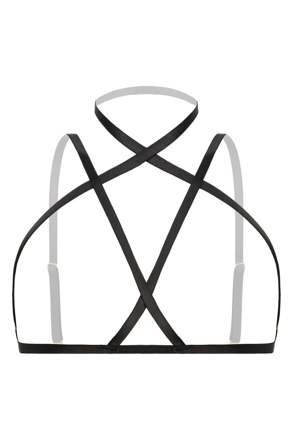 Strappy Harness Bralette Fia - zwart