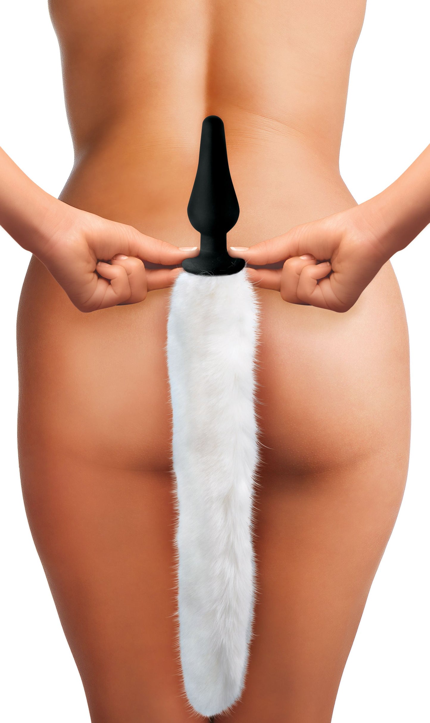 White Fox Buttplug & Haarband Set