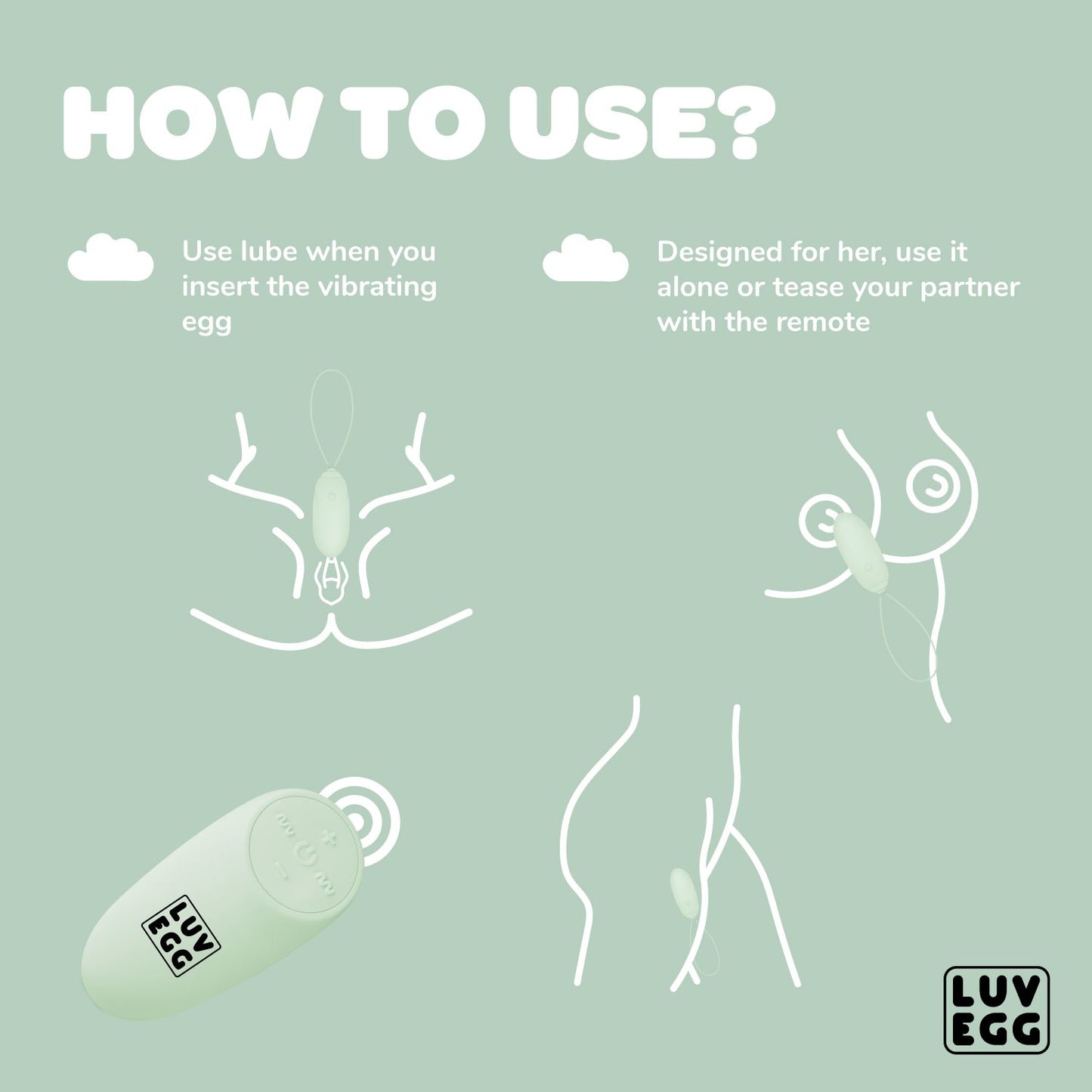 LUV EGG - Groen