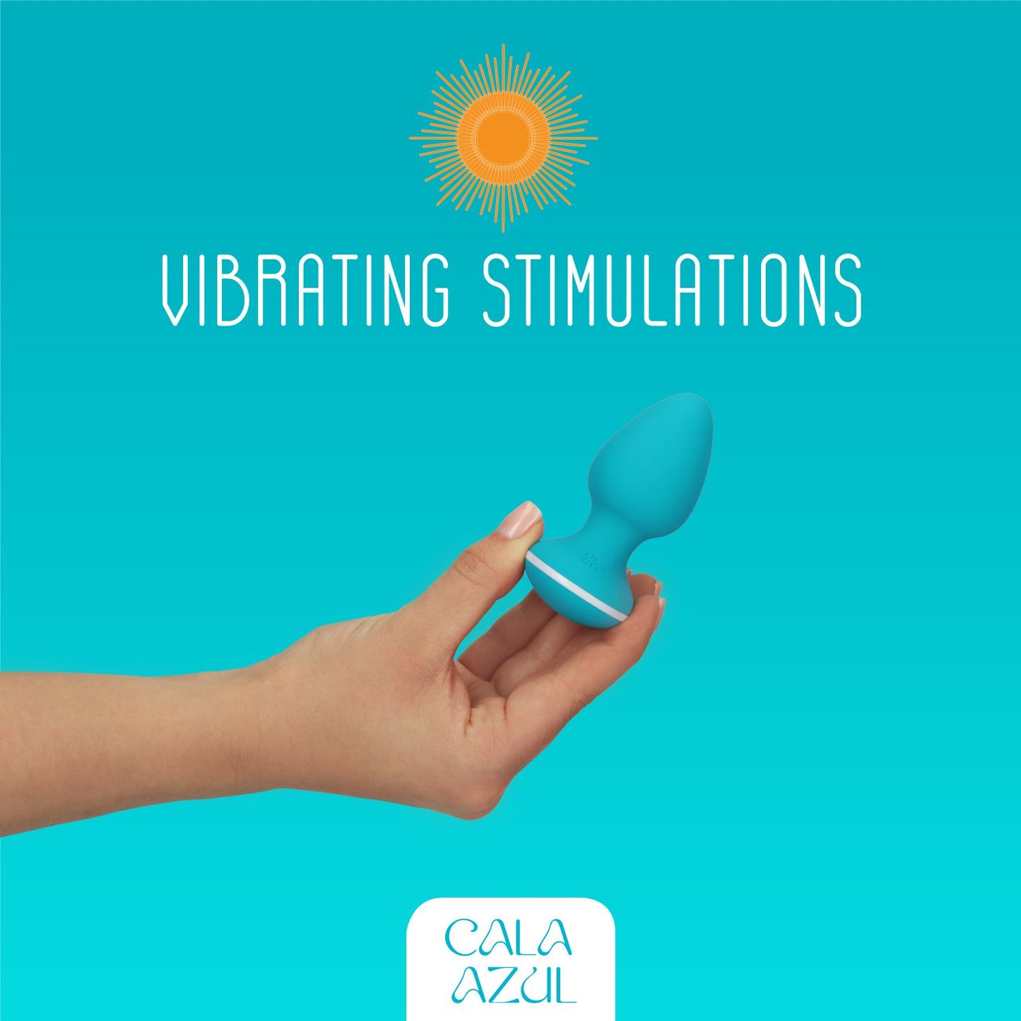 Cala Azul - Blanca Vibrerende Anaal Plug
