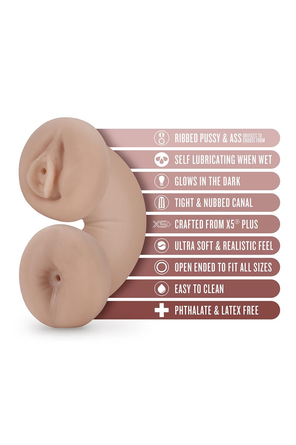 Blush - Tasha Glow in the Dark Masturbator Sleeve - Beige