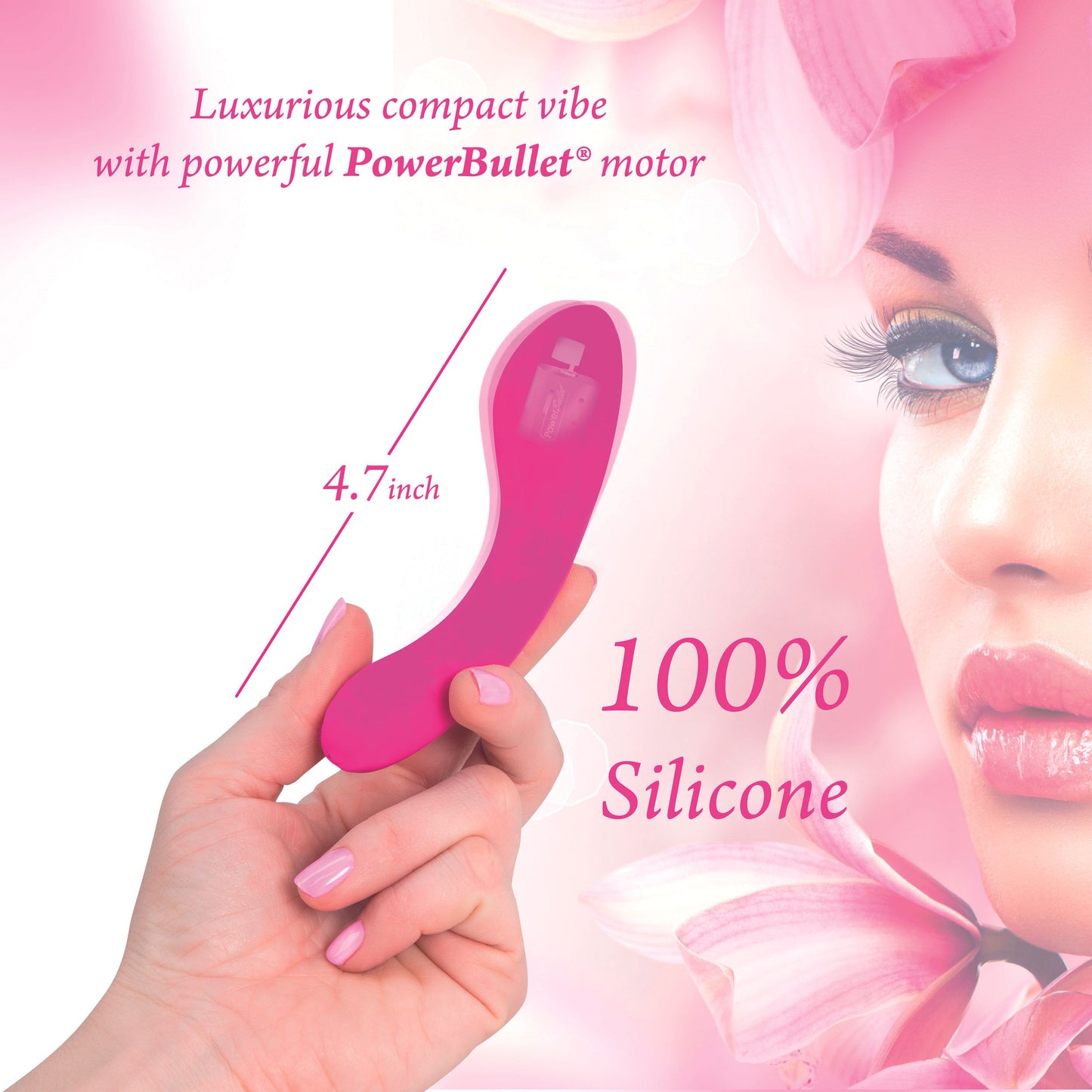The Mini Swan Wand Vibrator - Roze