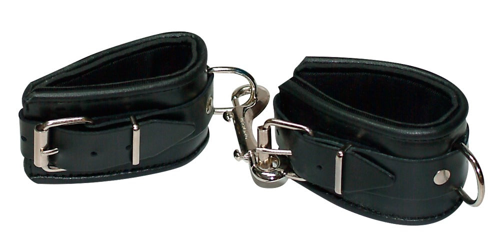 Leather Handcuffs Padded