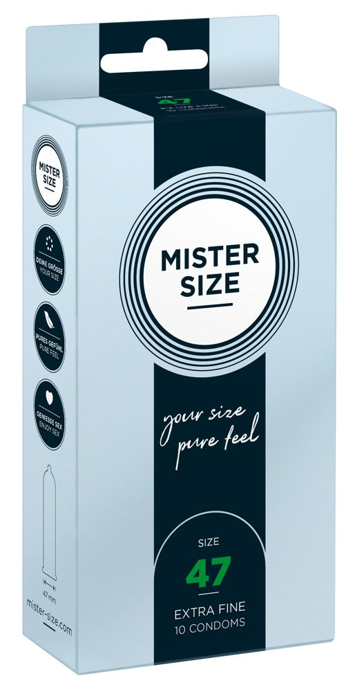 Mister Size 47mm pack of 10