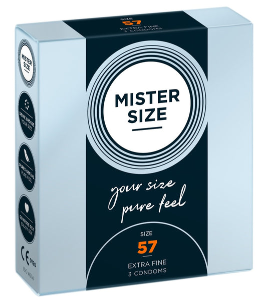 Mister Size 57mm pack of 3