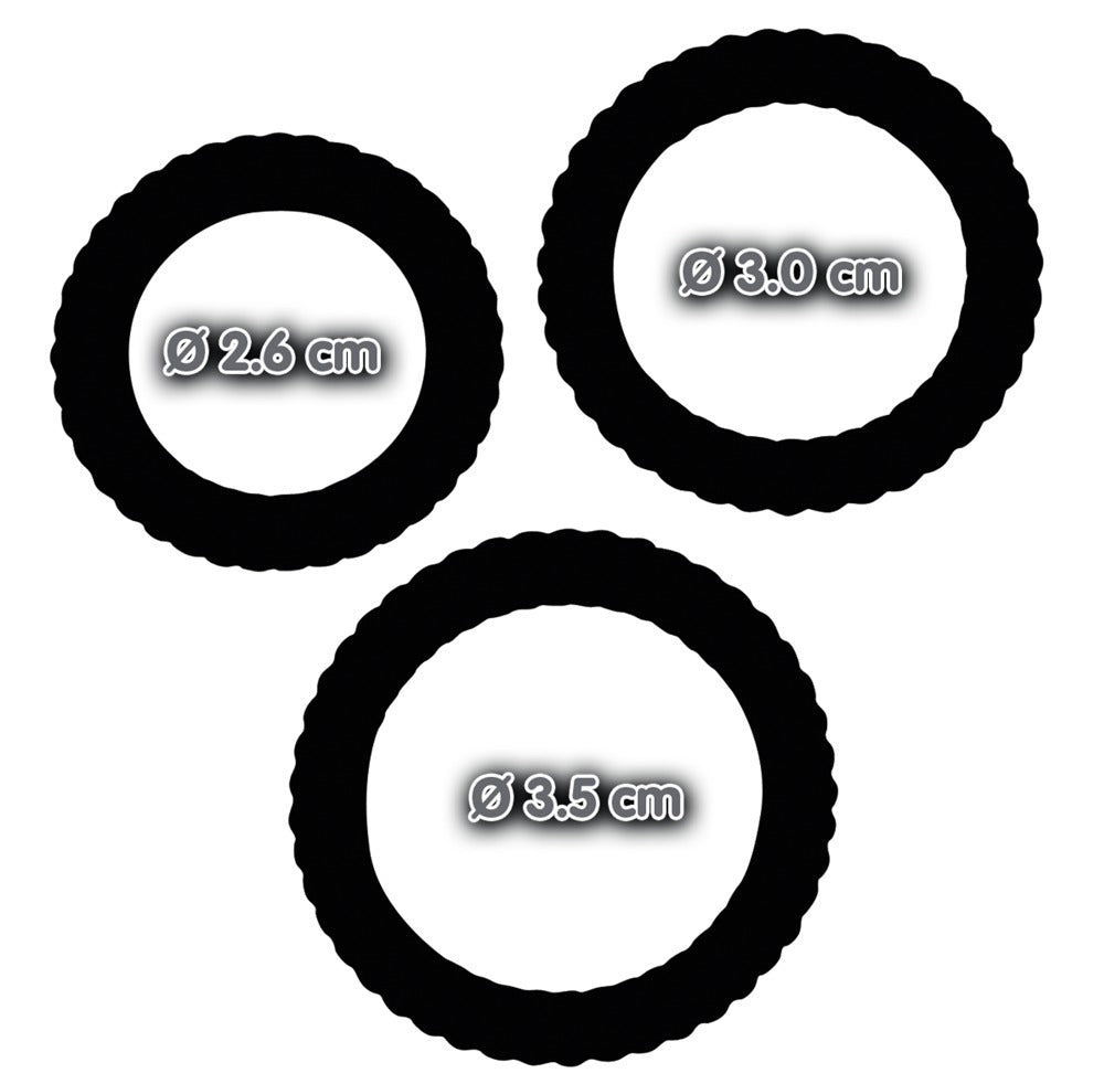 Lust 3 Cock Rings black