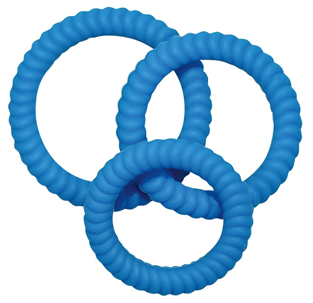 Lust 3 Cock Rings blue