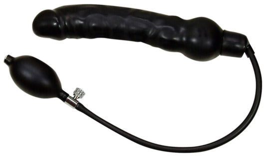 Blow me up Latex Dildo black