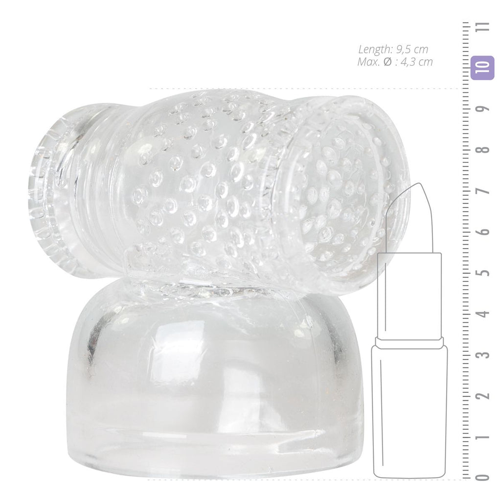 Wand Collection – Opzetstuk Met Masturbator - Clear