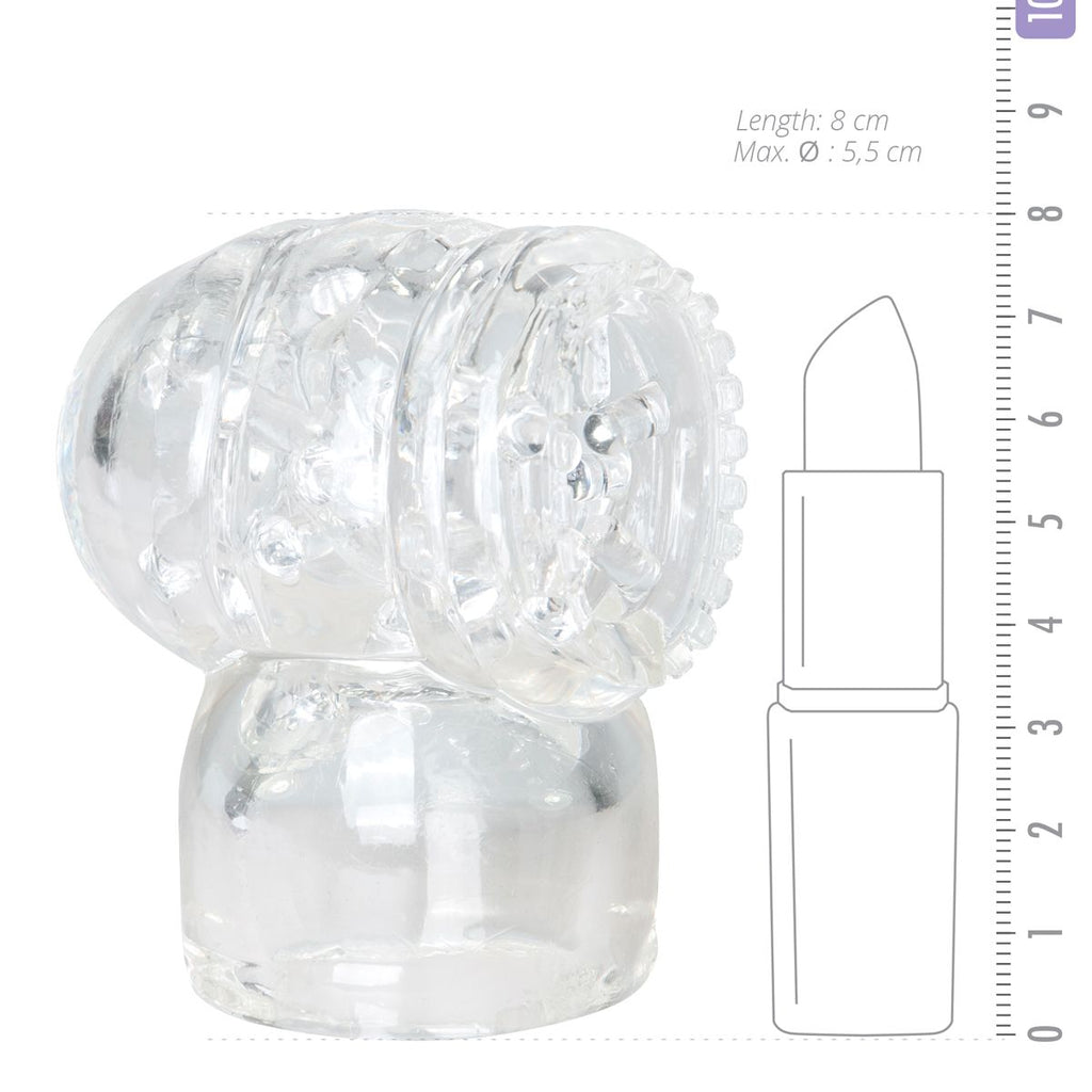 Wand Collection – Opzetstuk Met Masturbator - Clear