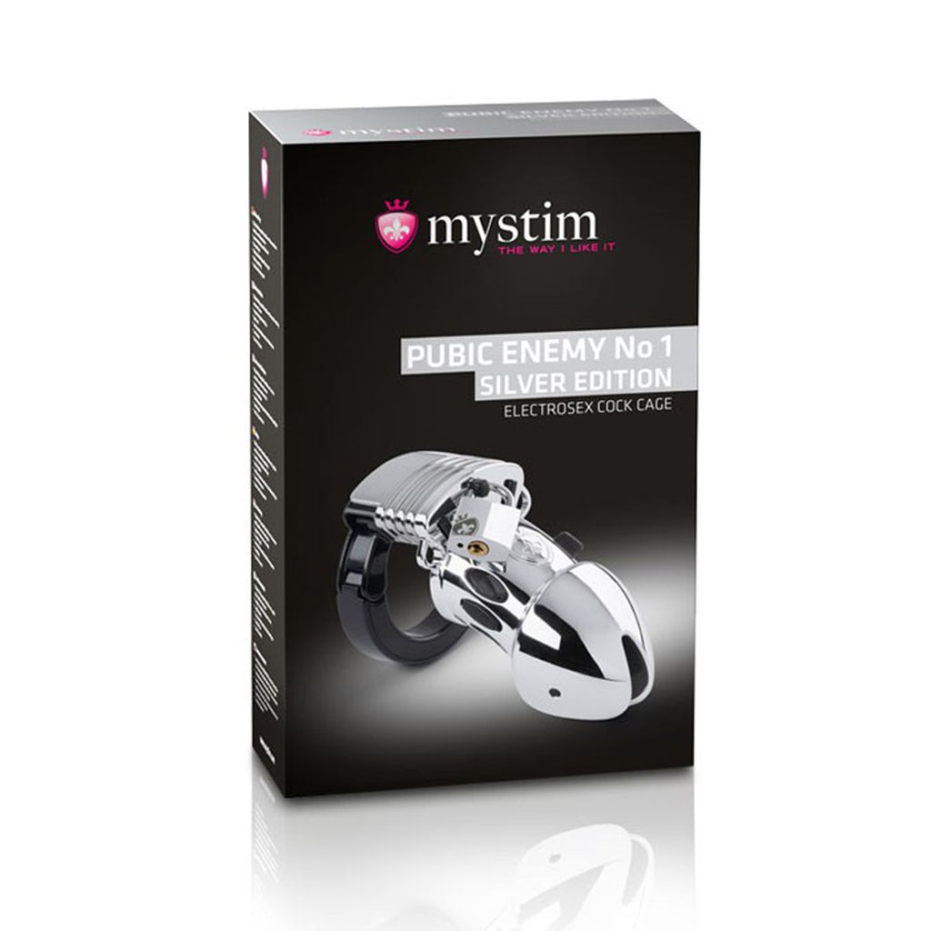 Mystim - Pubic Enemy No1 Cock Cage - Zilver