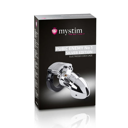 Mystim - Pubic Enemy No1 Cock Cage - Zilver
