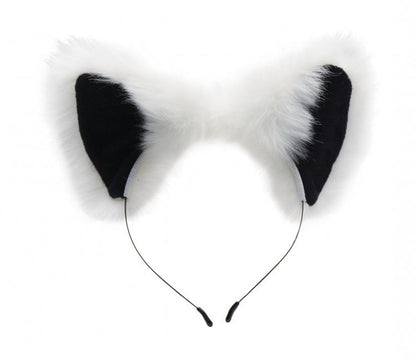 White Fox Buttplug & Haarband Set