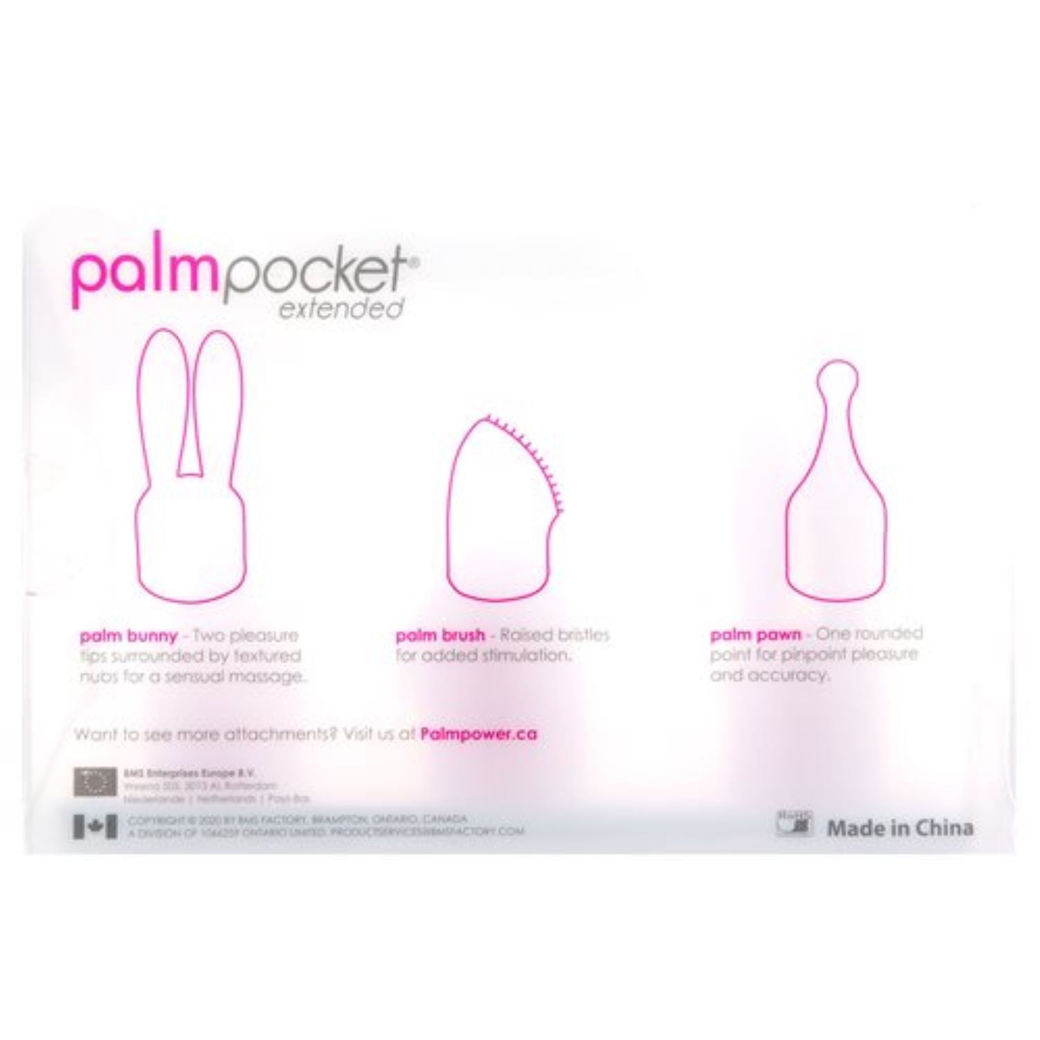Palm Power - Pocket Extended Siliconen Opzetstukken - Set van 3