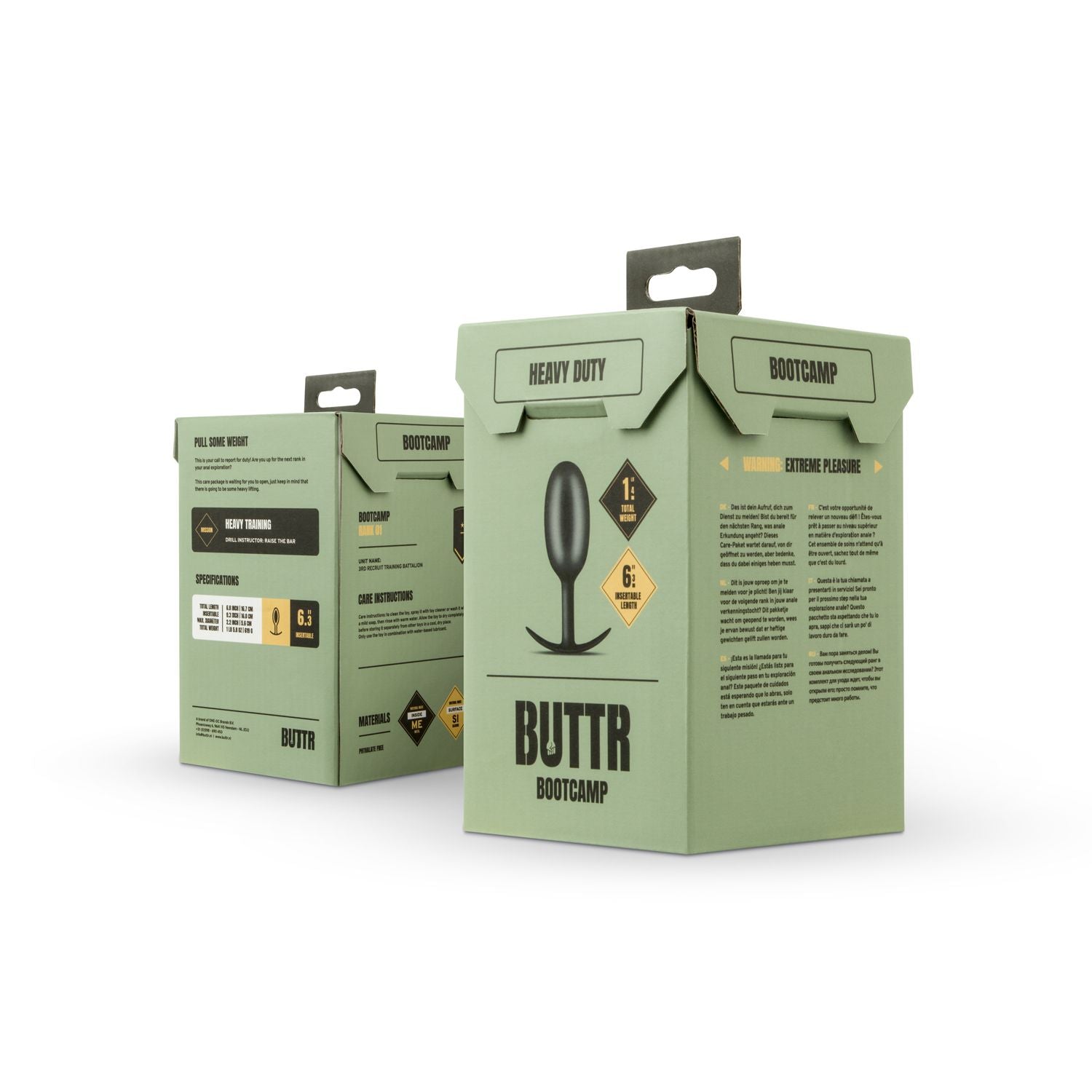 BUTTR - Heavy Duty Verzwaarde Buttplug