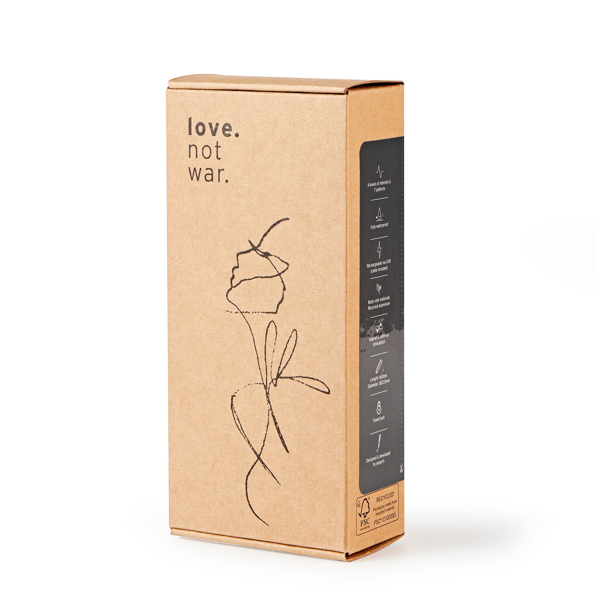 Love Not War - Meile Grijs