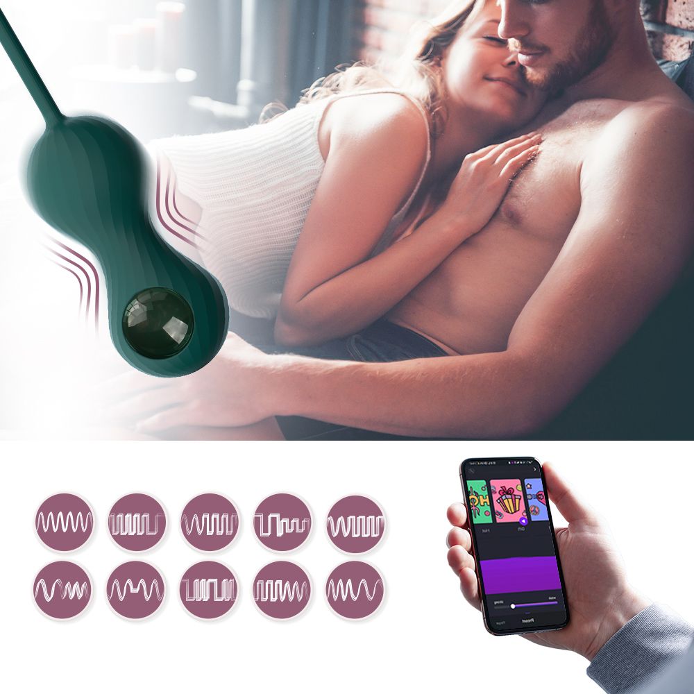 Magic Motion - Duo Smart Kegel Vibrator met Gewichtenset - Groen