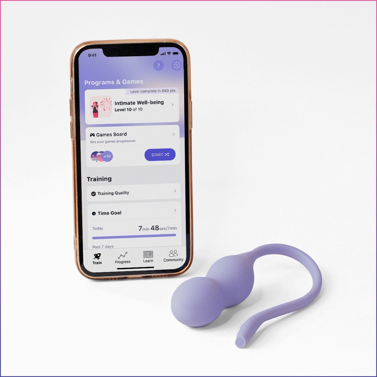 Perifit Care+ Dynamische Kegel-oefenapparaat - Lila