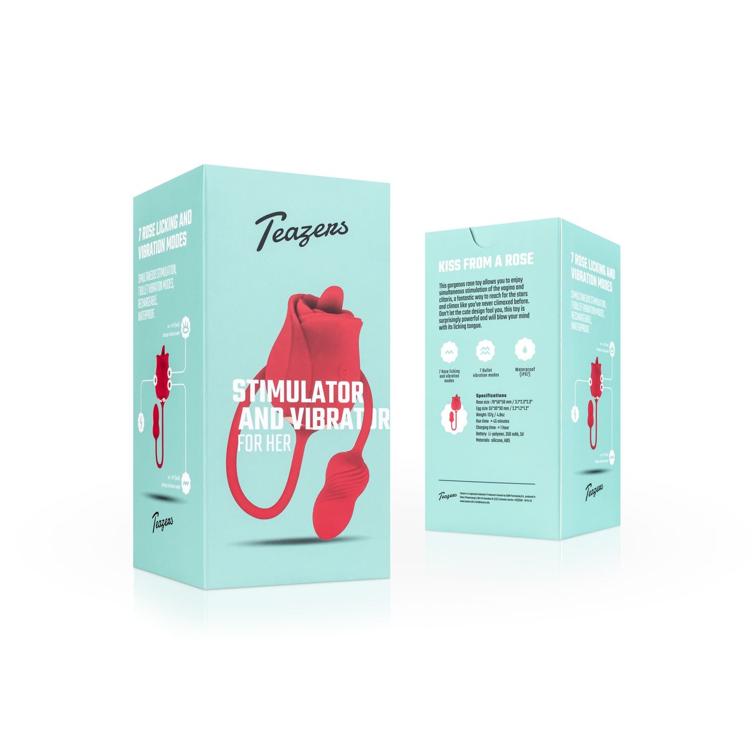 Teazers Rose Vibrator and Clitoris Stimulator
