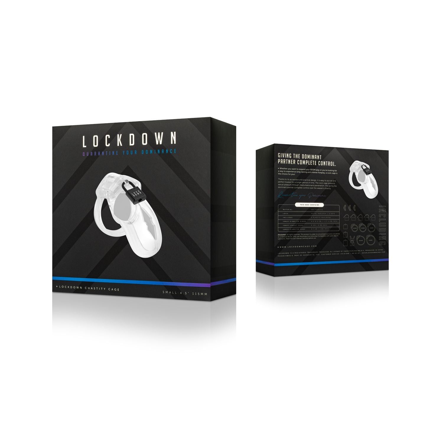 Lockdown Kuisheidskooi Transparant - Small