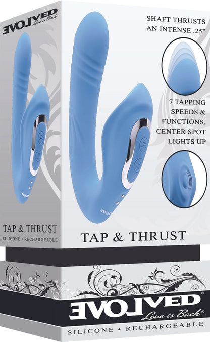 Evolved - Tap and Trust Vibrator - Lichtblauw
