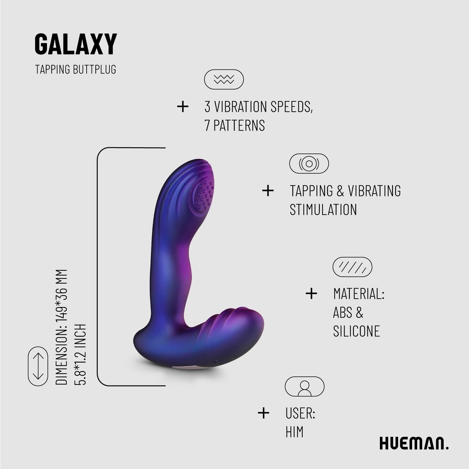 Hueman - Tappende Buttplug