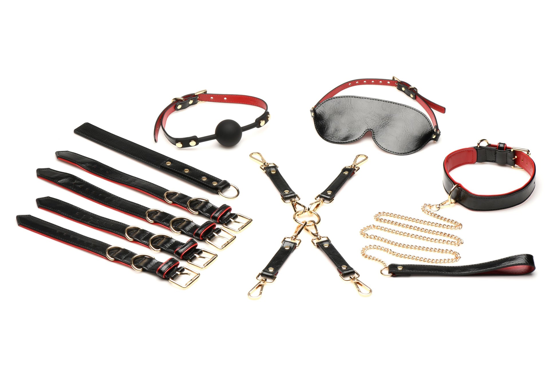 XR Brands - Lover's Luxe Bondage Set - Zwart