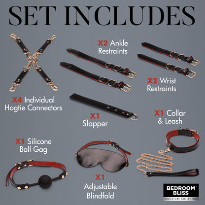 XR Brands - Lover's Luxe Bondage Set - Zwart