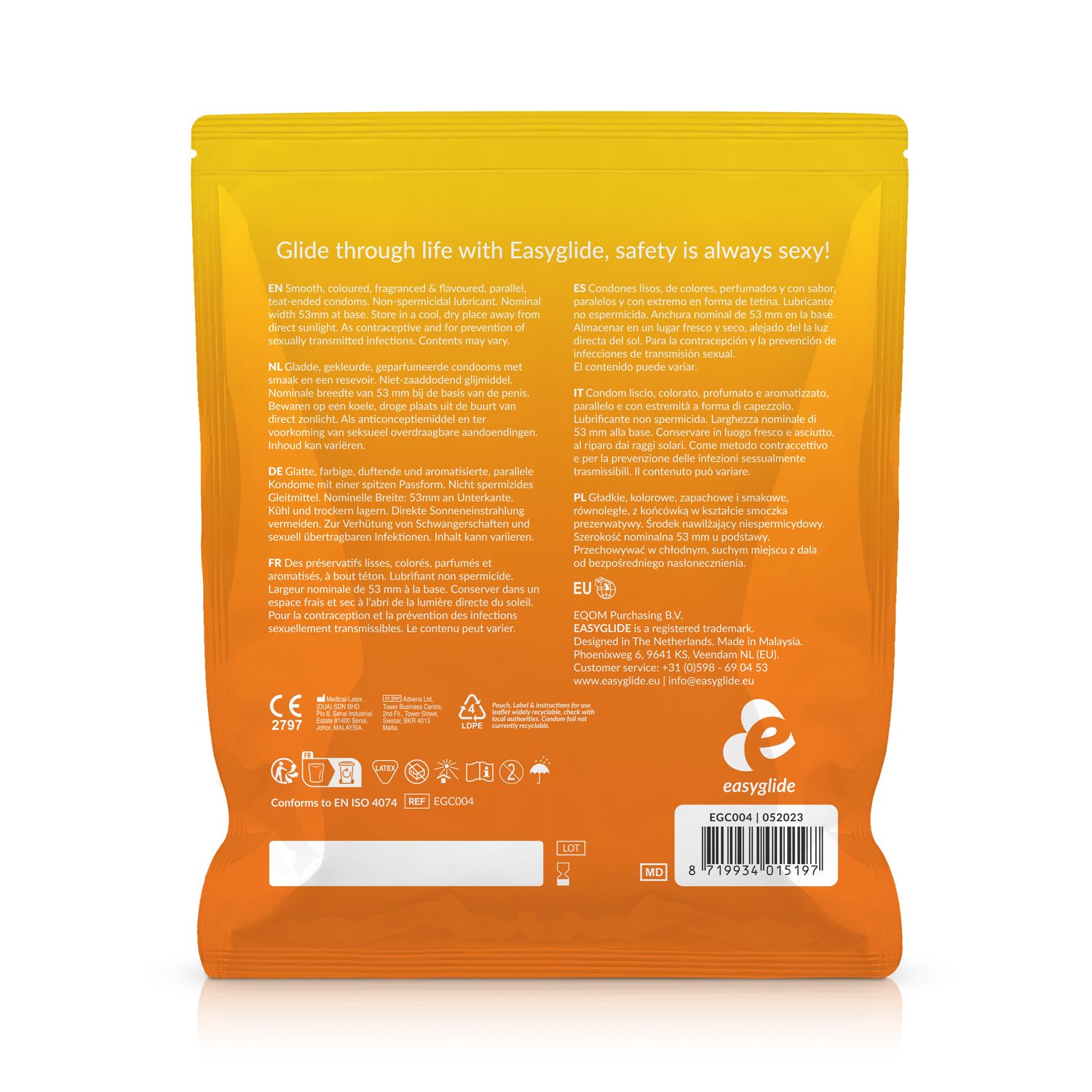 EasyGlide - Condooms Met Smaakjes - 40 stuks