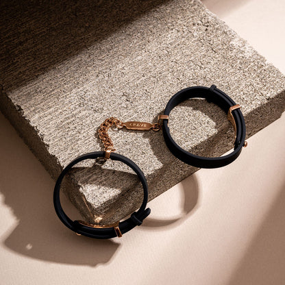 Crave - ID Cuffs - Zwart & Roségoud