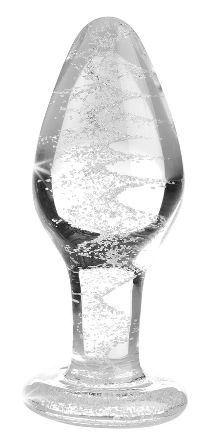 Glow-in-the-Dark Anaalplug Van Glas - Medium