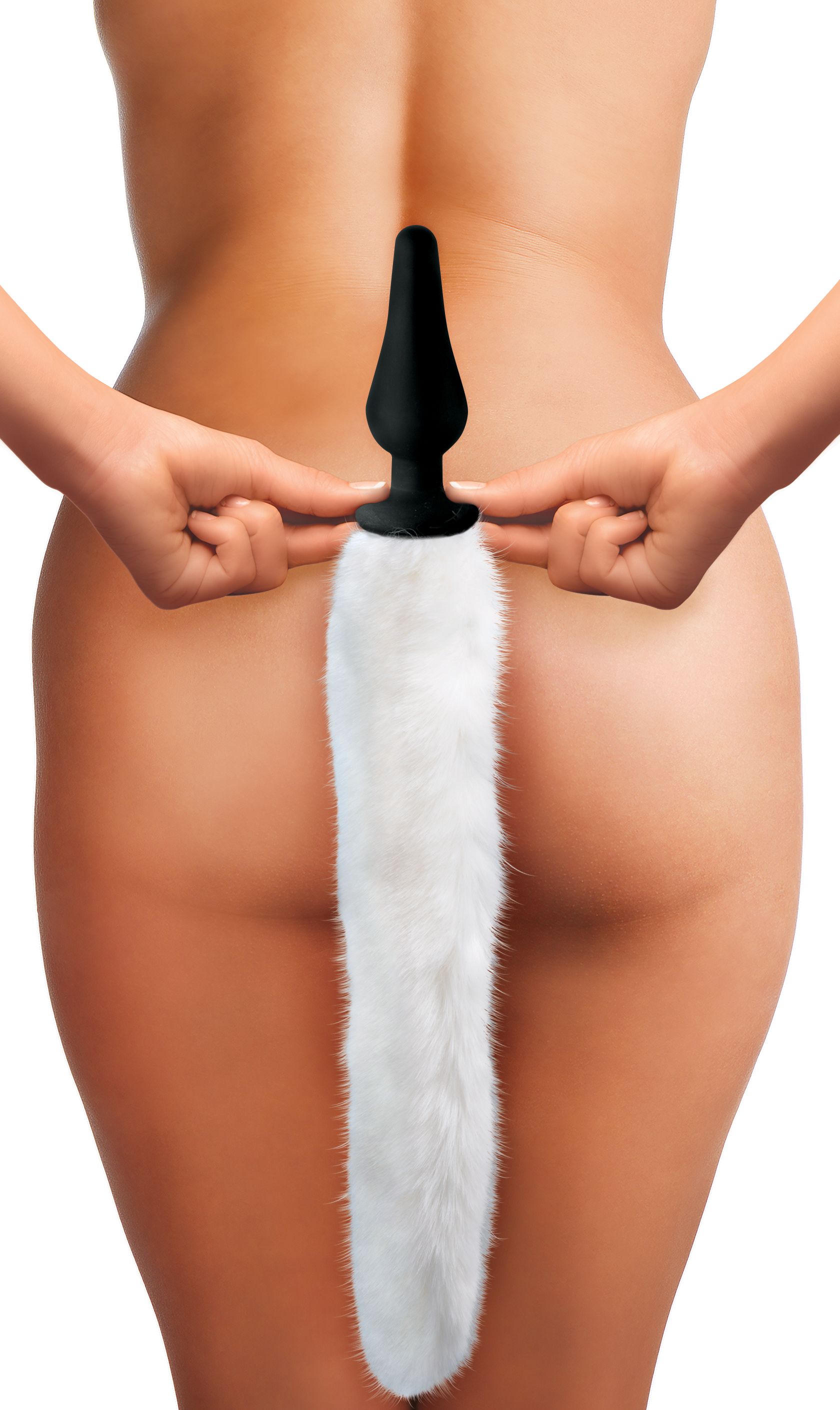 White Fox Buttplug & Haarband Set
