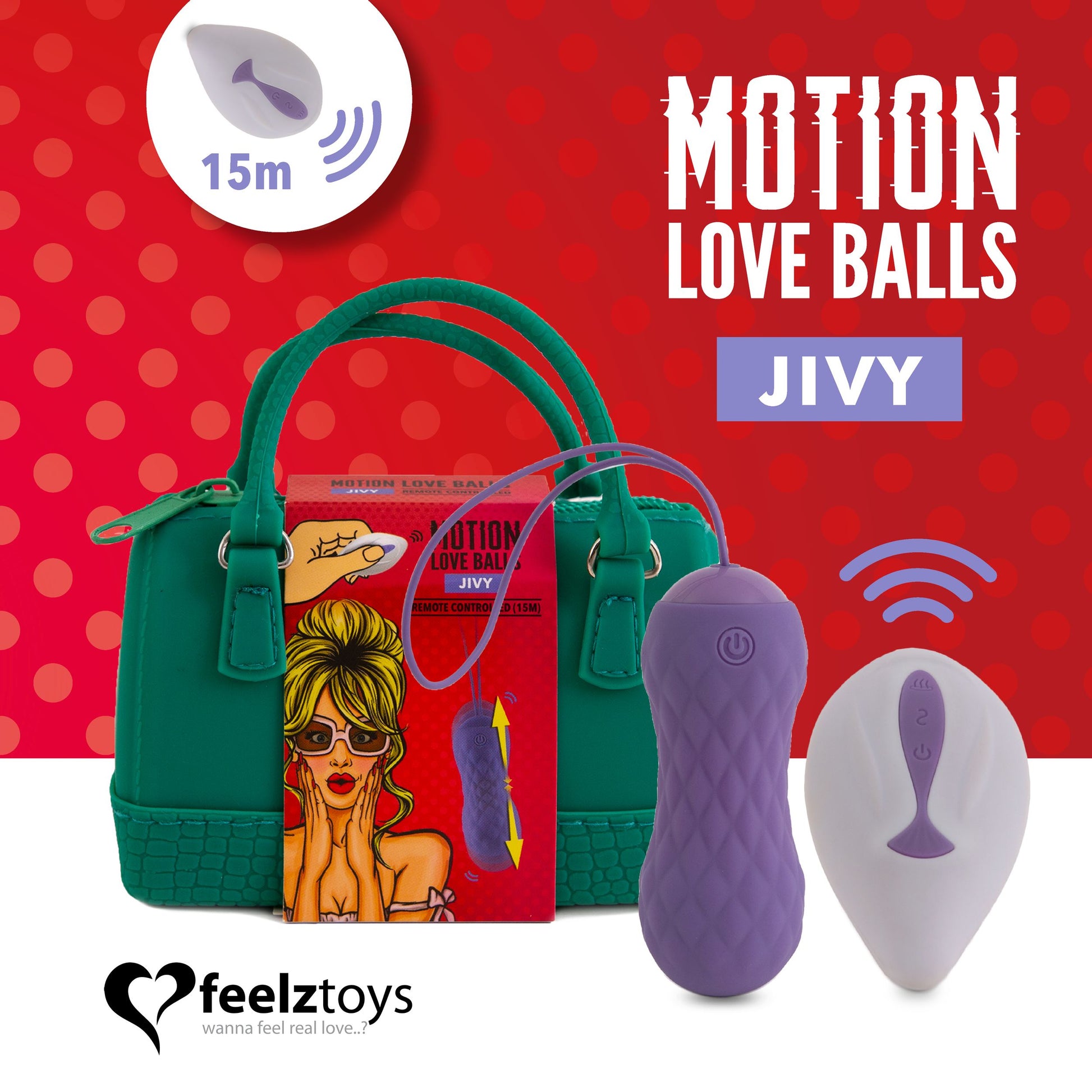 Feelztoys - Motion Love Balls Jivy Met Afstandsbediening