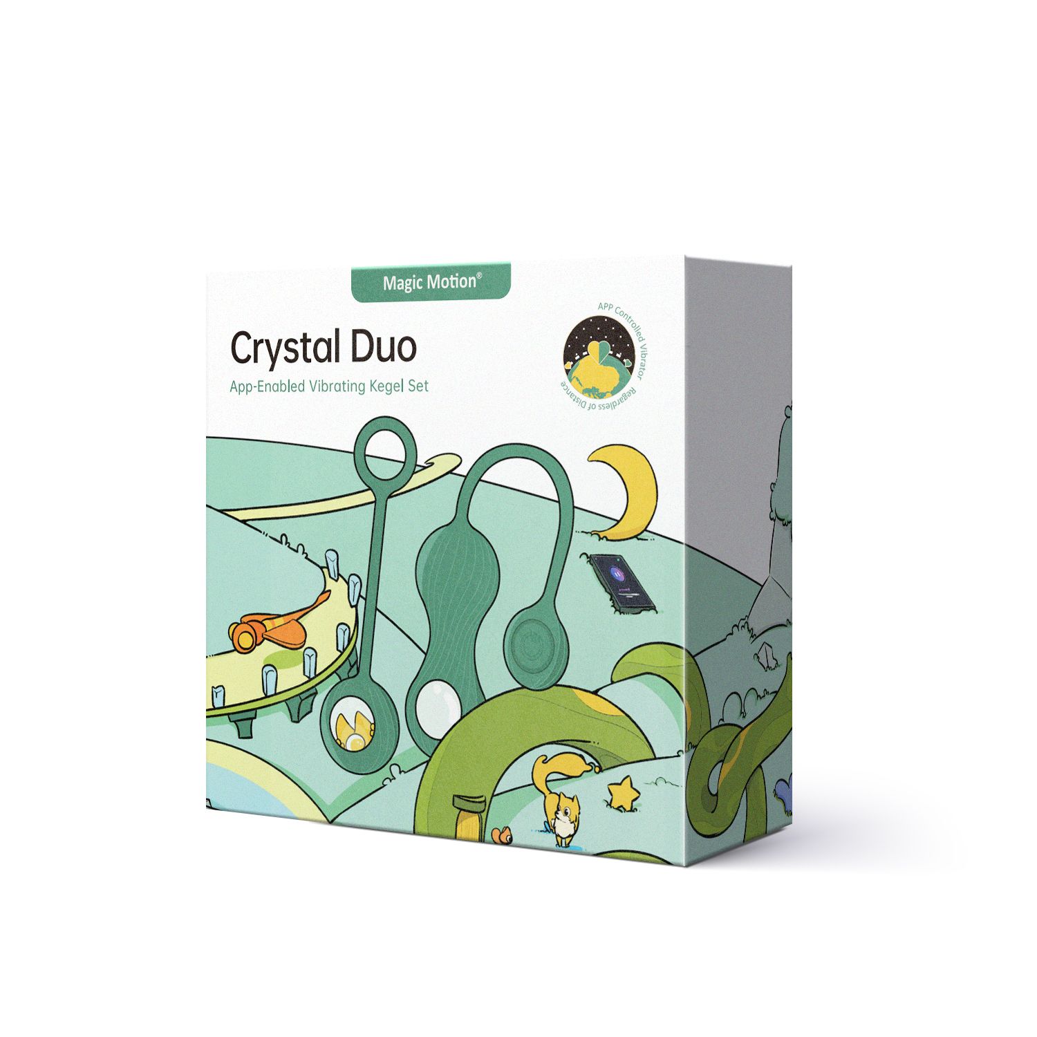Magic Motion - Duo Smart Kegel Vibrator met Gewichtenset - Groen