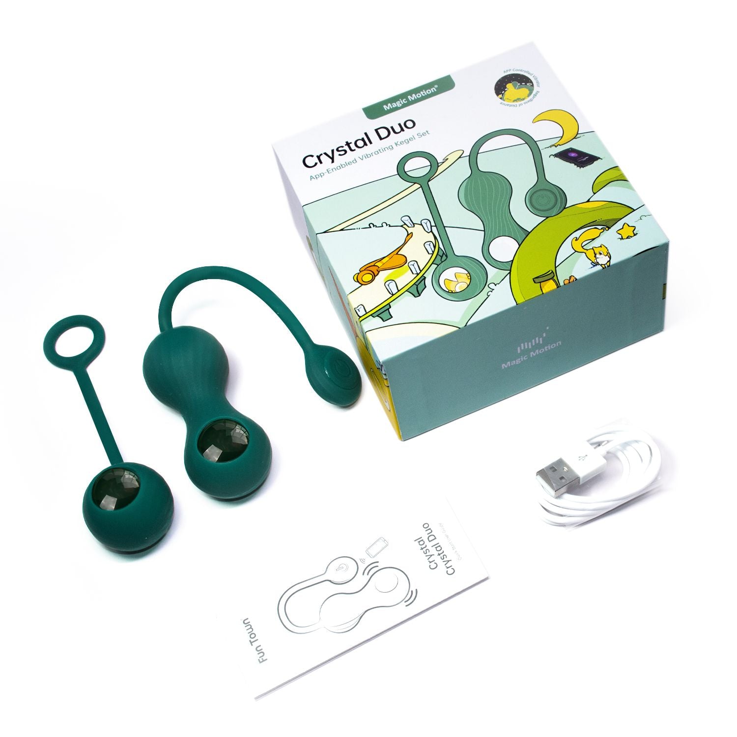 Magic Motion - Duo Smart Kegel Vibrator met Gewichtenset - Groen