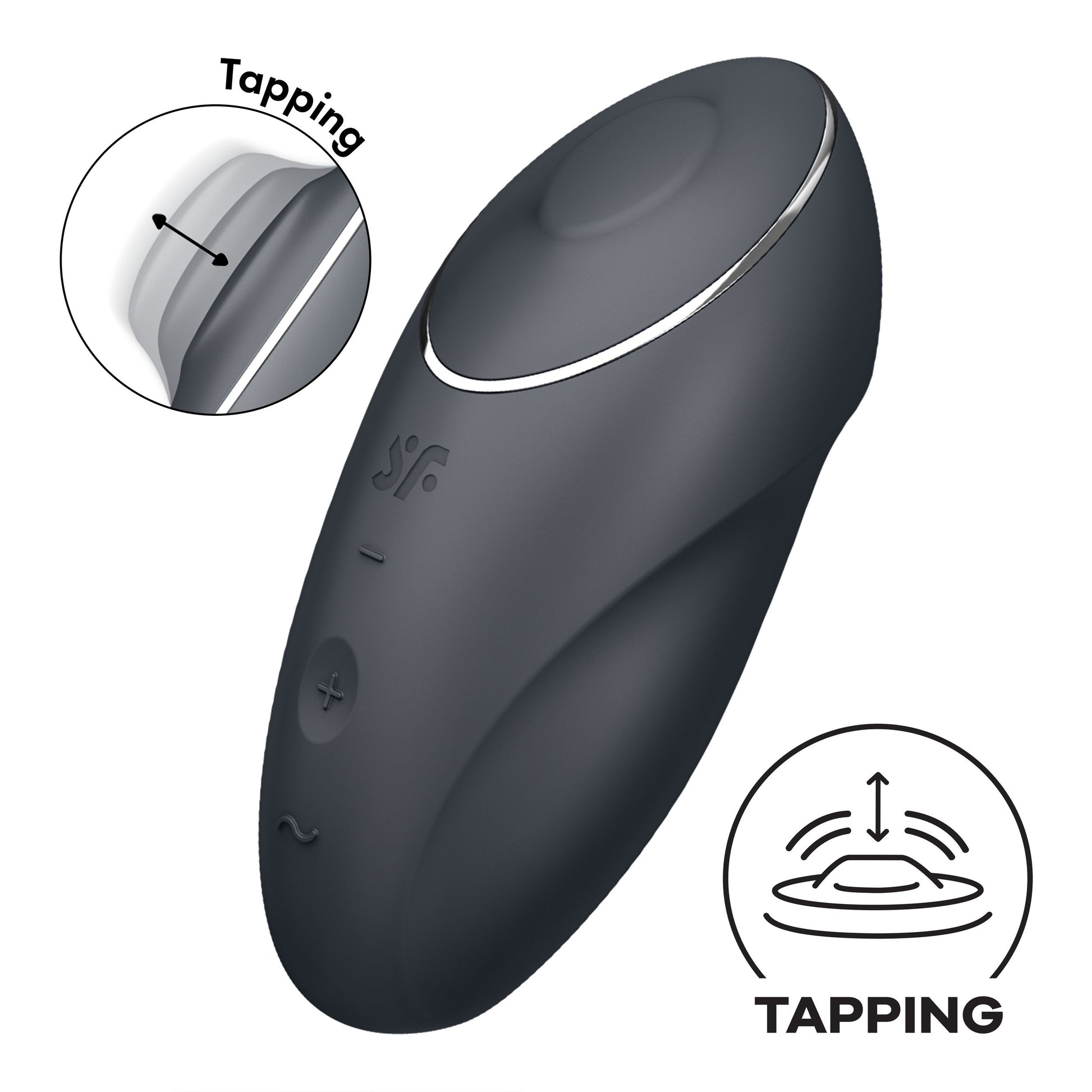 Satisfyer Tap & Climax 1 - Grijs