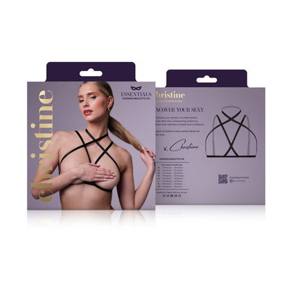 Strappy Harness Bralette Fia -  zwart