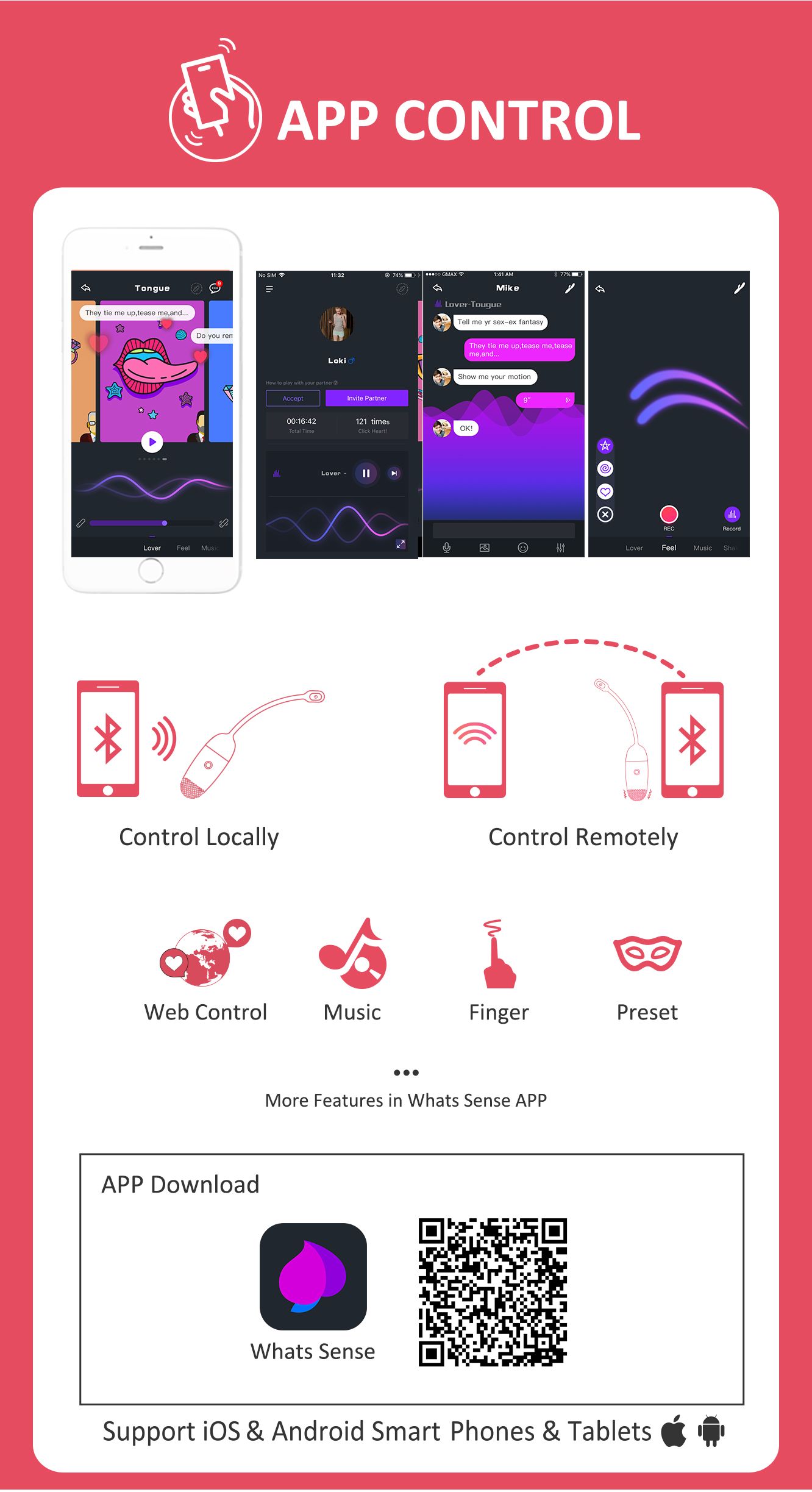 Magic Motion - Vini App Controlled Vibratie Eitje - Roze&Wit