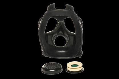 XR Brands - Inhaler Gas Masker Met Fles - Zwart & Wit