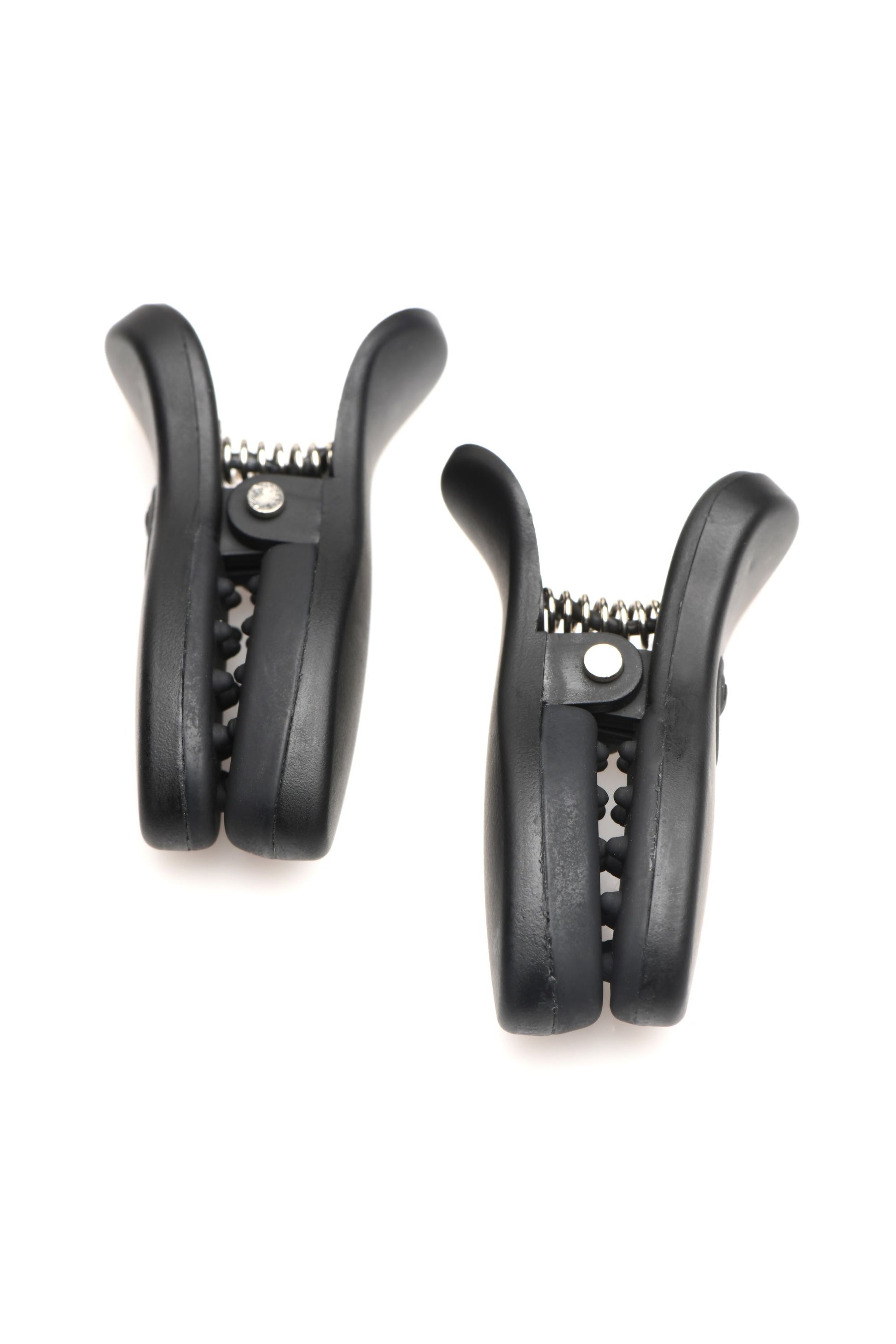 XR Brands - Dark Grip Vibrerende Tepelkemmen - Zwart