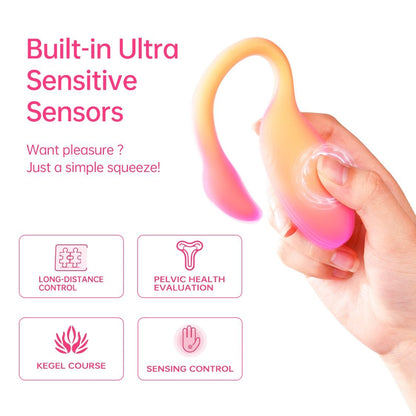 Magic Motion - Flamingo Max Vibrerend Ei en Kegeltrainer in 1  - Oranje