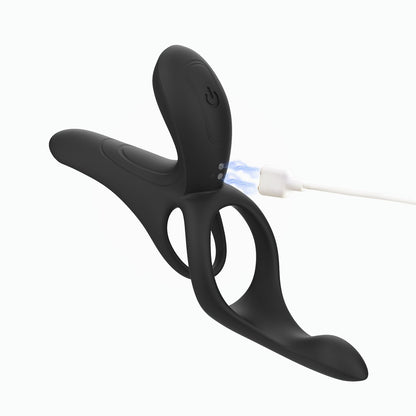 HoneyPlayBox - Pleasure Pivot App-bestuurde Vibrator voor Koppels Zwart